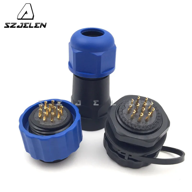 SD20TP-ZM IP67 12pin водонепроницаемый разъем IP68 LED кабель питания провода автомобильные