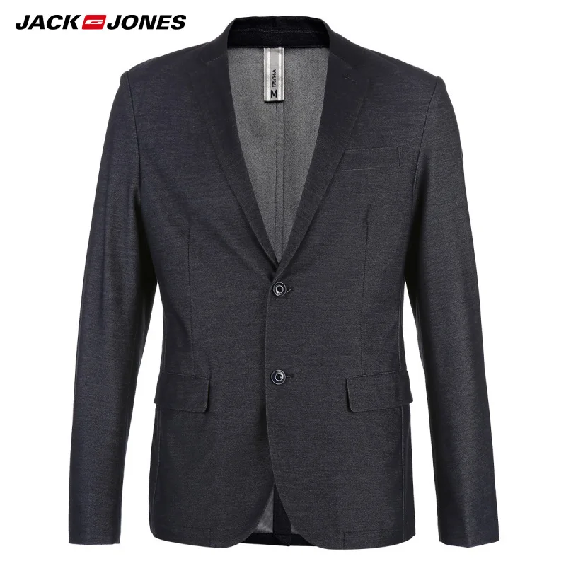 Jack Jones Бренд 2018 Новинка мужский пиджак 55% хлопок 45% полиэстер нательный фасон два