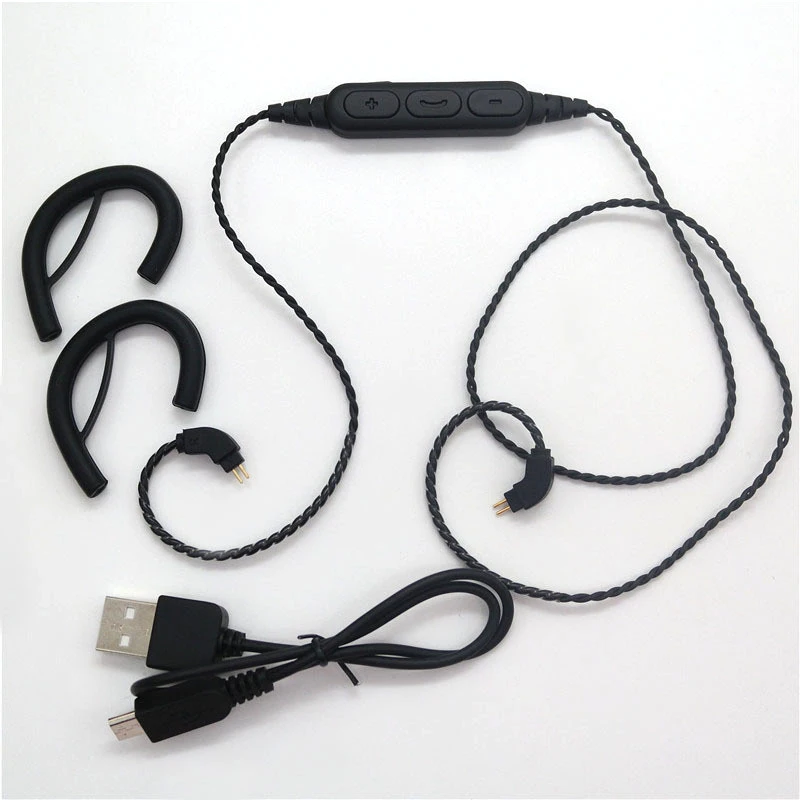 Новый Bluetooth V5.0 0 75 мм 2 Pin для наушников Logitech UE TF10 TF15 5pro SF3 HIFI гарнитура кабель iPhone 7 8 x