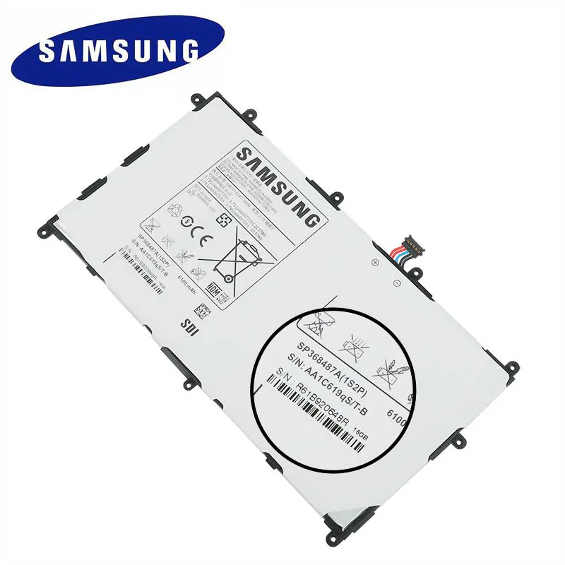 Оригинальный аккумулятор SAMSUNG для Samsung Galaxy Tab 8 9 P7300 P7310 P7320 sp368487A(1S2p) 6100 мАч