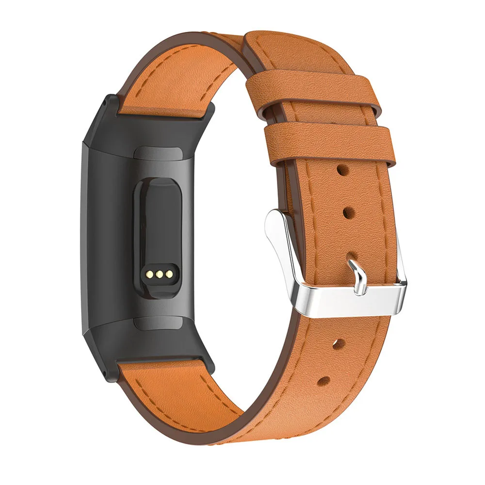 Сменный кожаный ремешок для Fitbit Charge 3 ремешок для зарядки 3 Смарт-часы роскошный ремешок аксессуары