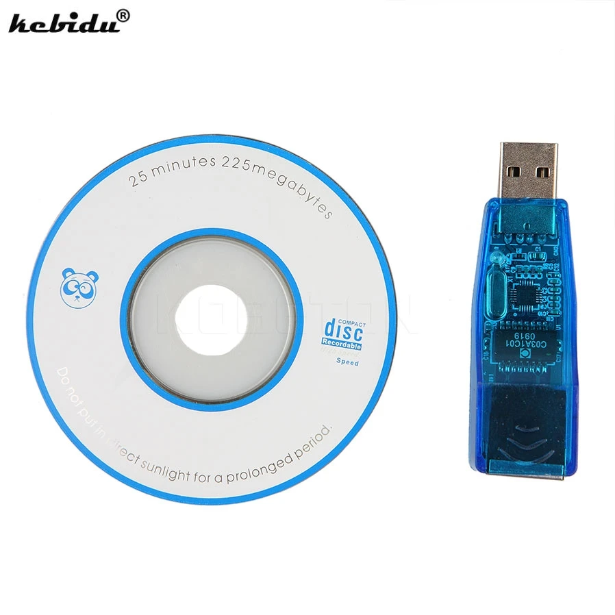 Kebidu 2 шт. USB Ethernet RJ45 адаптер Сетевая Lan карта внешняя 10/100 Мбит/с для ноутбука ПК