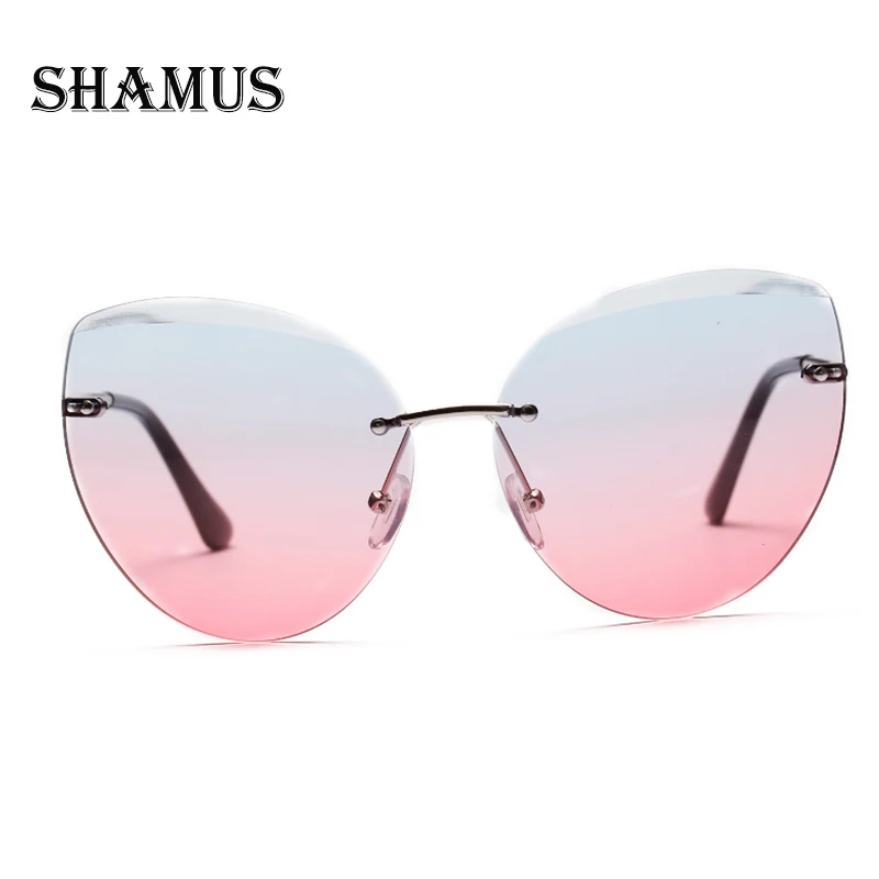 Роскошные женские солнцезащитные очки SHAMUS в форме кота брендовые дизайнерские