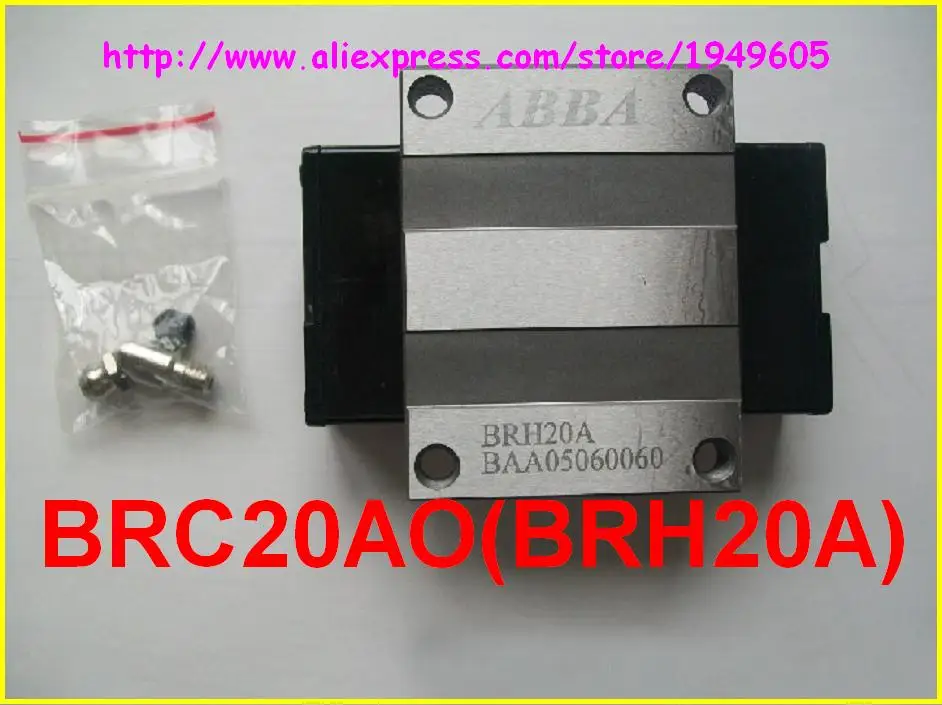1 шт. ползунок BRC20AO BRH20A подшипник каретки ABBA линейные направляющие|linear guide|abba linear
