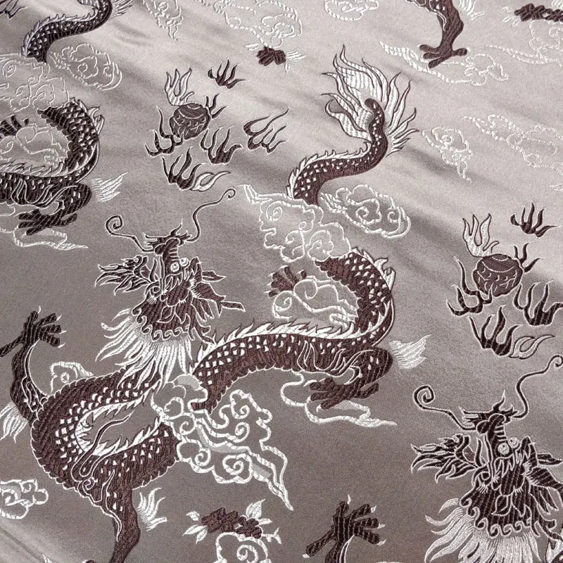 Новая китайская шелковая парча Cheongsam Красивая Cos Tangzhuang Ткань Свадебный костюм