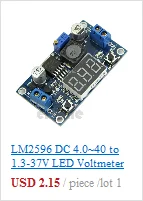 DCDC LM2596 понижающий преобразователь питания 3-40 в Регулируемый модуль регулятора питания