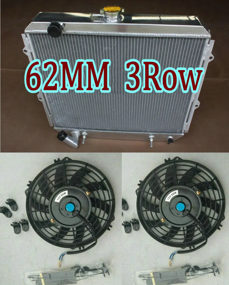 Алюминиевый радиатор + вентилятор для Mitsubishi Pajero/Montero LS/SR L040/V20 NG NH NJ NL NK 3.5L 6G74 V6 V45W/V25W