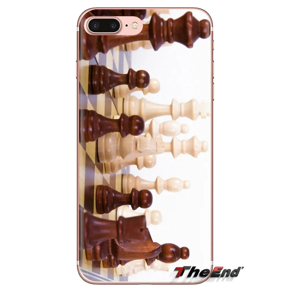 Chess Pieces and Board For Samsung Galaxy J1 J2 J3 J4 J5 J6 J7 J8 Plus 2018 Prime 2015 2016 2017 Transparent Soft TPU Case |