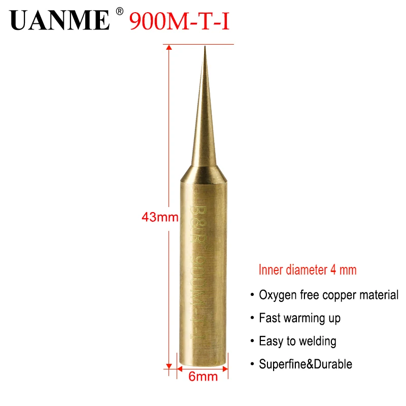 Паяльная головка UANME 900 м 900M-T-I 900M-T-S 900M-T-K бескислородная медная серия плоский