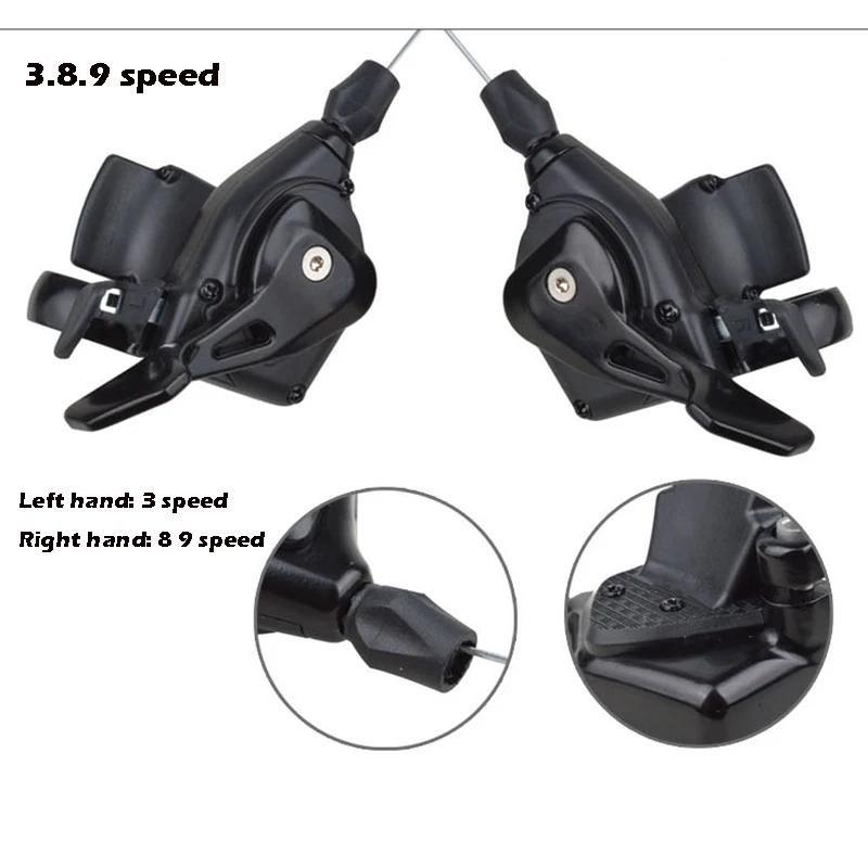 High Quality MTB Mountain Bicycle 21 24 27 Speed 7 8 9 Speed Forward Front Rear Derailleur Trigger Shifter Bike Parts enlarge