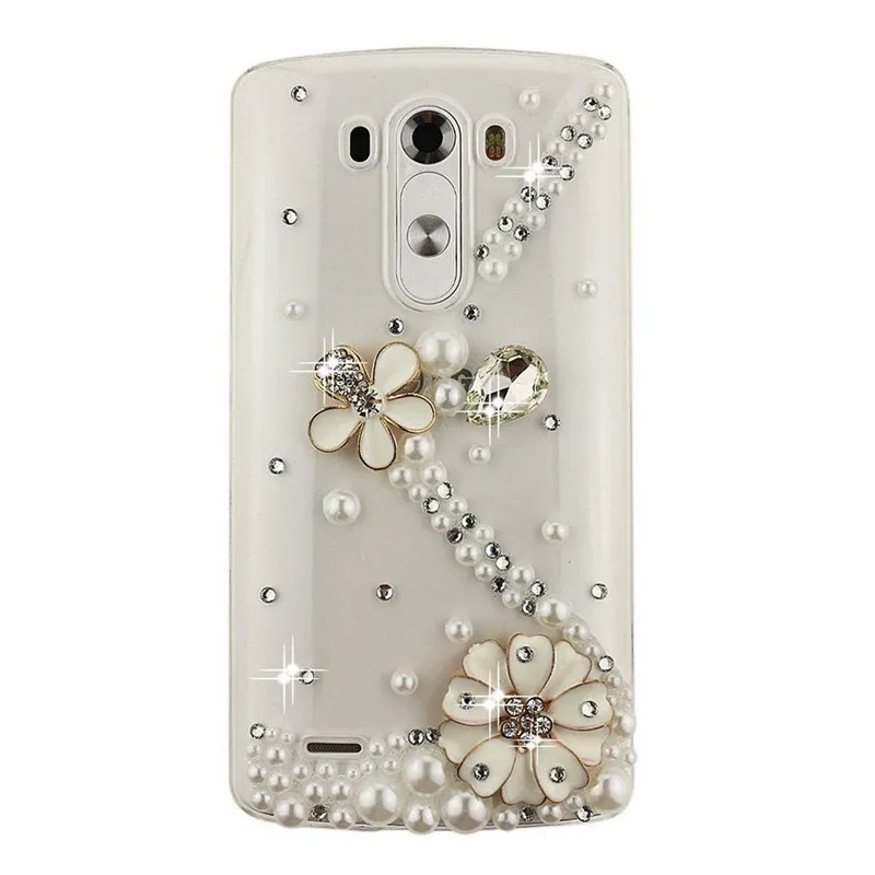 Роскошные 3D Стразы шикарные бриллианты чехол для телефона LG G5 G6 G7 ThinQ Stylo 3 4 X Power 2 V20