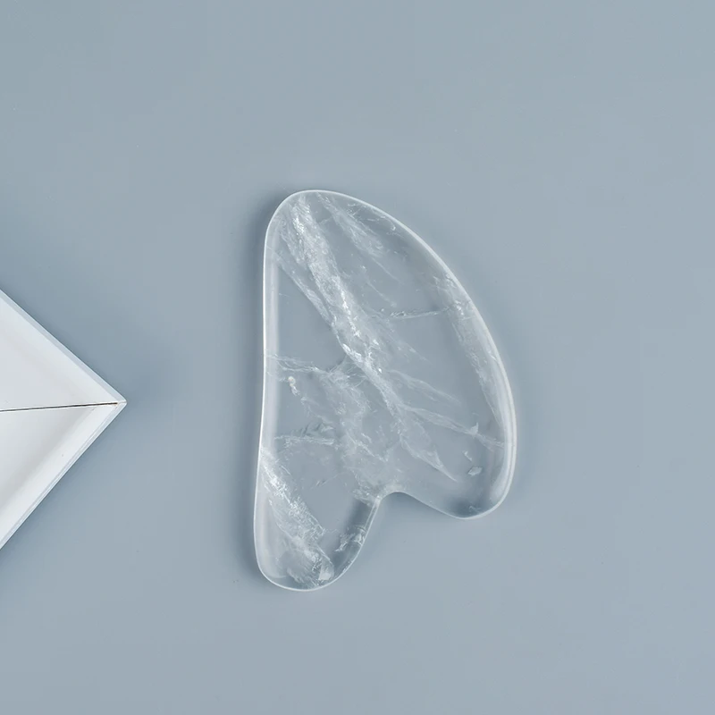 Рок Кварцевый ролик Gua Sha Jade массажный набор Acupuntura терапия задняя головка для ног скребок для подтяжки лица натуральный кристалл каменный массажер