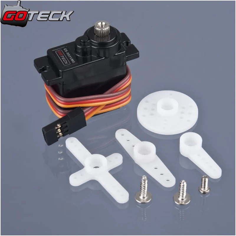 4 шт./лот Goteck GS 9025MG Высокое качество 9g металлическая Шестерня сервопривод SG90 Для RC