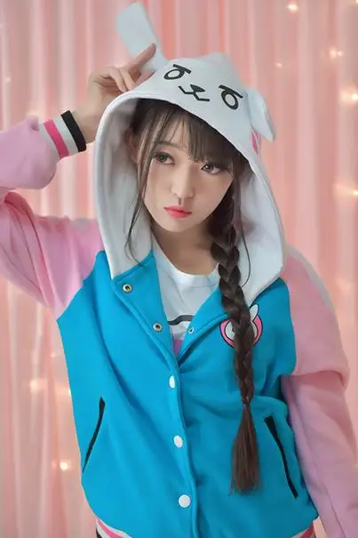 Аниме игра OW милый D.VA унисекс синий костюм для косплея пальто толстовка куртка