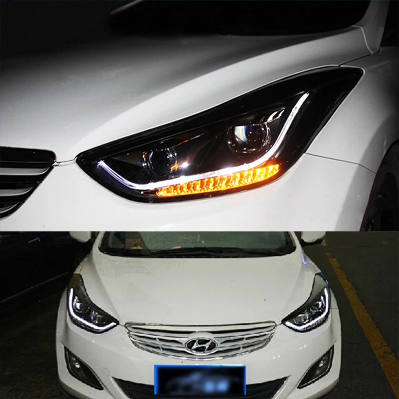 Для HYUNDAI Avante i35 Elantra светодиодный головной светильник s 2011 2012 2013 2014 года TLZ