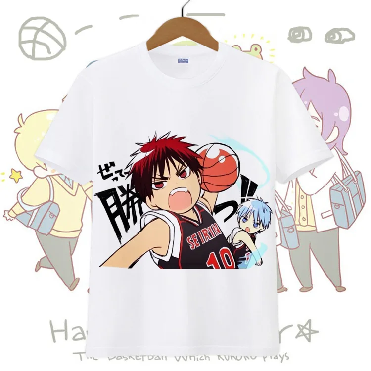 Kuroko no Basket футболка аниме Tetsuya с Кагами Тайга косплей костюм топы короткими