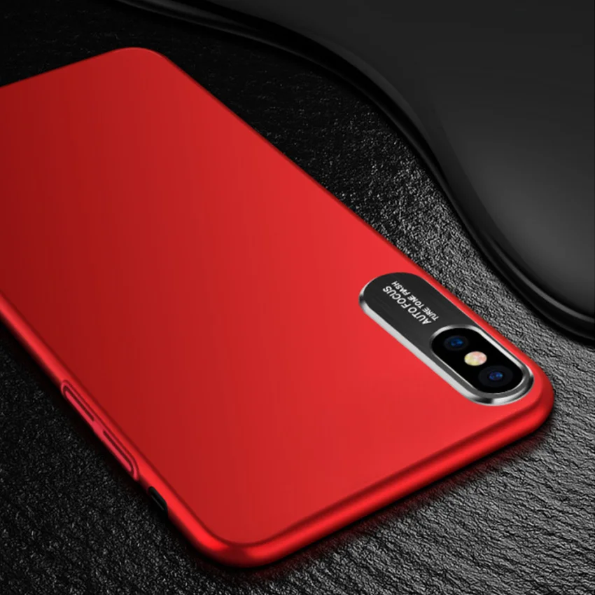 Сверхтонкий матовый Камера металла Защитный чехол для iPhone X телефон Жесткий PC