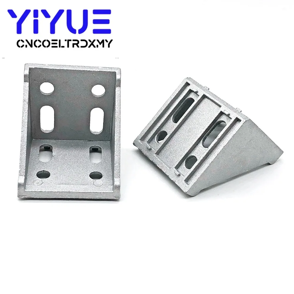 Фото 2pcs of 6060 Corner Fitting Angle 60x60 Decorative Brackets Aluminum Profile Accessories L Connector Fasten connector Обустройство 2pcs of 6060 Corner Fitting Angle 60x60 Decorative Brackets Aluminum Profile Accessories L Connector Fasten connector Обустройство