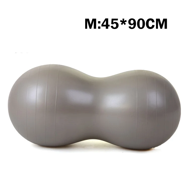 45-90cm grey Анти-взрыв Пилатес Йога мяч домашний тренажер спортивный тренажерный зал арахисовый фитнес-мяч для йоги - Цвет: 45-90cm grey