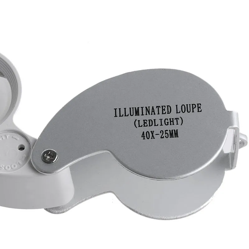 ANENG 40X Glass Magnifying Magnifier Jeweler Eye Loupe Jewelry Loop with LED Lights | Инструменты