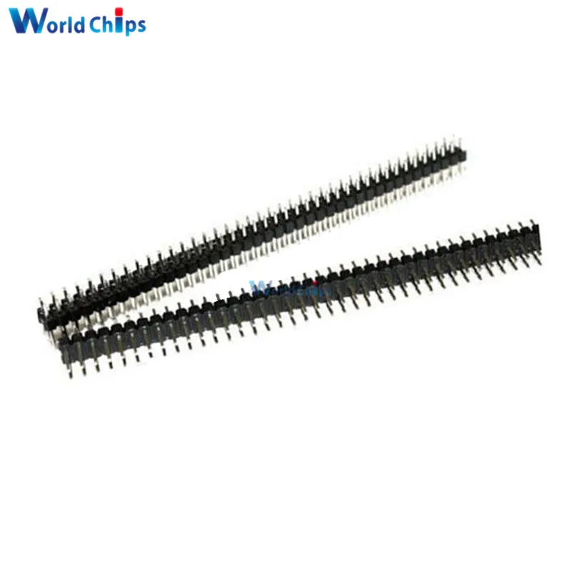 5 шт. 2 54 мм 2x40 Pin Мужской двухрядный штыревой разъем|pin header| |