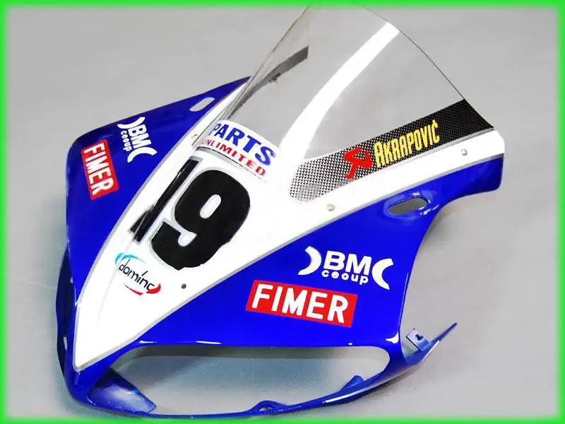 Комплект обтекателей для YAMAHA YZFR1 04 05 06 синий белый YZF R1 2004 2005 2006 YZF1000 набор литья под
