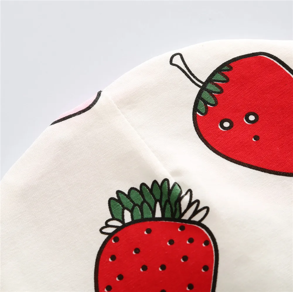 CN-RUBR хлопка детская шапка шапочки фрукты Клубника Дети мальчик девочка шапки