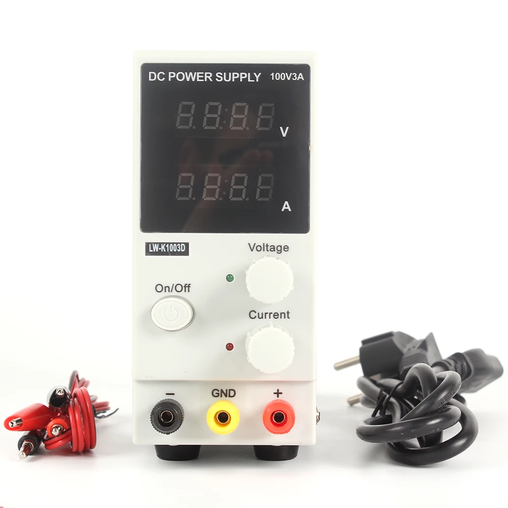 DC блок питания LW-K1003D 100 в 3A Мини цифровой дисплей Регулируемый лабораторный интегральная схема Регулируемый импульсный источник питания