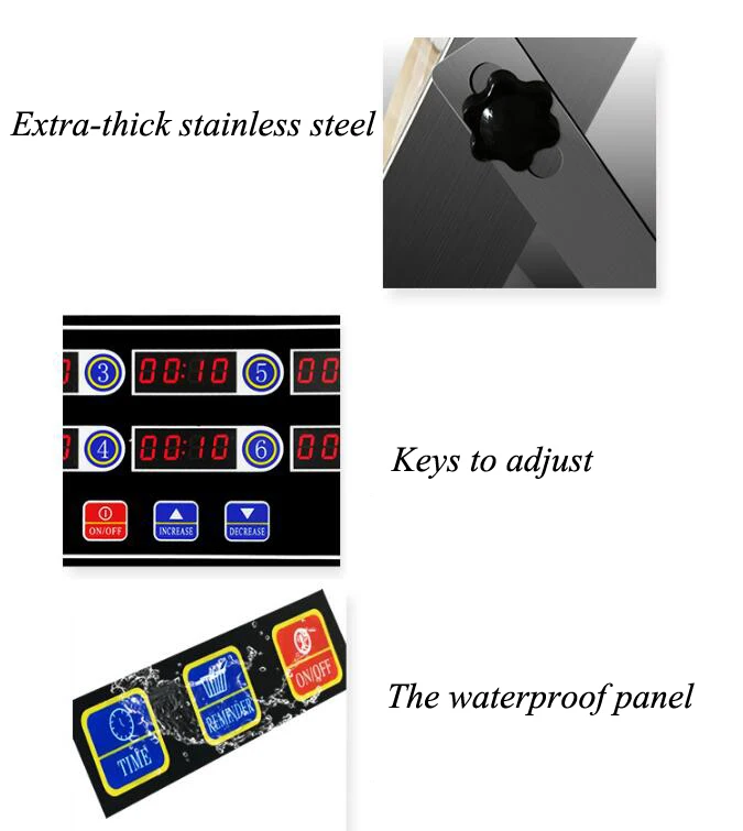 Цифровой кухонный таймер с ЖК дисплеем 8 канальный CAL 8B|Таймеры| |