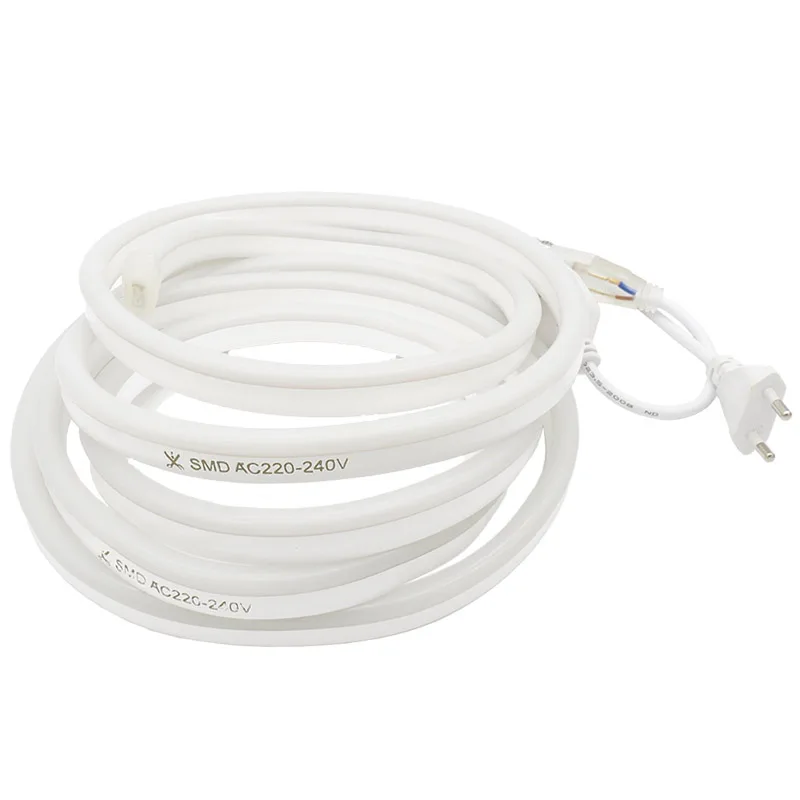 1 30 м flex светодиодный гибкие полосы света AC 220 В 240 SMD 2835 Светодиодный неоновые