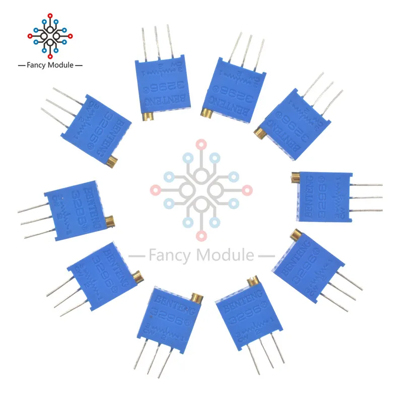 

10PCS 3296W-103 Multiturn Trimmer Potentiometer High Precision 3296 Variable Resistor 10K Ohm Potentiometer