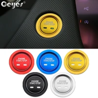 ceyes car start stop engine cover button ring styling stickers case for chevrolet holden equinox for cadillac builk accessories