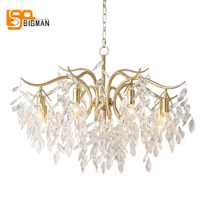 Современный хрустальный настенный светильник для гостиной|lustre cristal|crystal chandelier