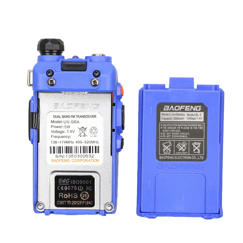 10x Baofeng UV5RA радио сканер VHF/UHF 136-174/400-520 мГц двустороннюю Любительское walkie talkie pofung
