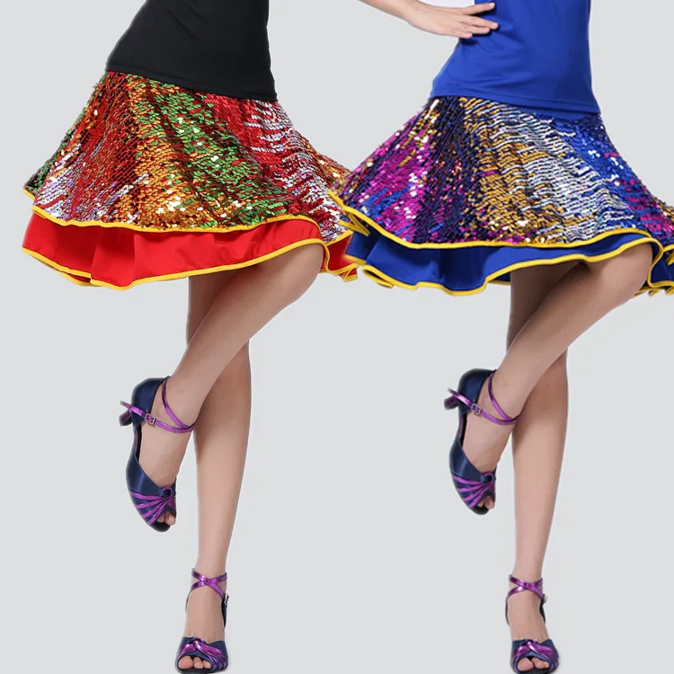 Женская юбка для бальных танцев девочек Современный Стандартный Вальс костюм