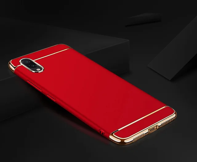 Red Koosuk 3-в-1 чехол-накладка для huawei Y6 ПК Жесткий матовый чехол для телефона для huawei Y6 Pro Y6 Prime защиты оболочки Coque Капа - Цвет: Red
