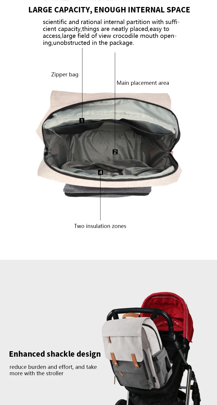 Mommy Bag Women Multifunction Backpack Shoulder Bags Travel Large Capacity Light Bookbag Waterproof Pregnant Baby Pack Bag