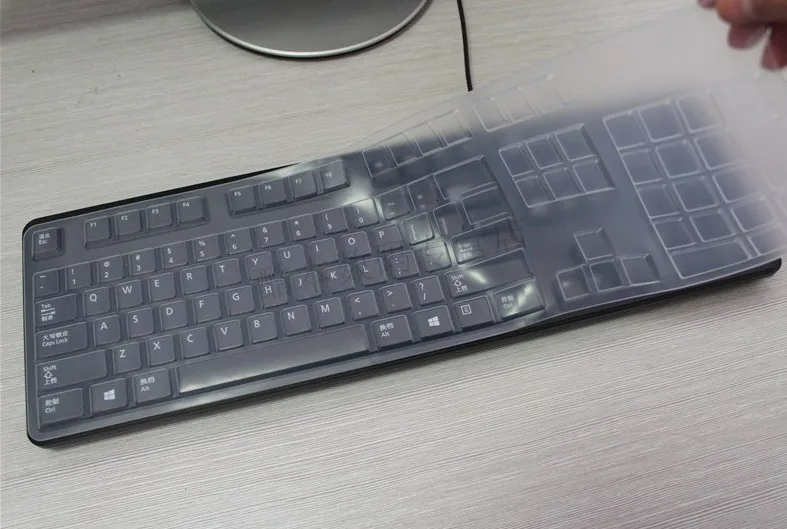 

Waterproof dustproof Clear Transparent Silicone Keyboard Cover Film For DELL KB212-B KB4021 SK8120