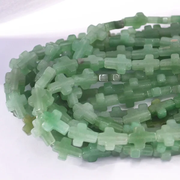 green Aventurine Горячая Распродажа модных бусин из натурального камня, Разноцветные Подвески для самостоятельного изготовления ювелирных изделий, браслет 48 шт - Цвет: green Aventurine