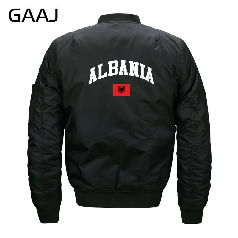 GAAJ Албания флаг куртки Для мужчин 6XL 7XL 8XL плюс Размеры куртка брендовая одежда мода для мужчин военные Стиль войны#6214 В