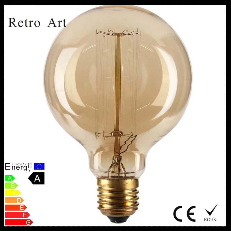 Старинные лампы Эдисона G95 E27 40 Вт ретро лампа накаливания|vintage edison bulb|edison bulbvintage