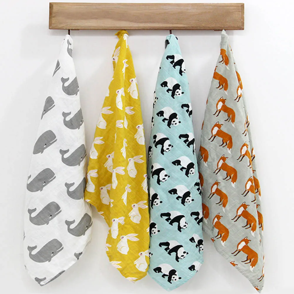 Милое детское успокаивающее полотенце супермягкое банное из муслина для