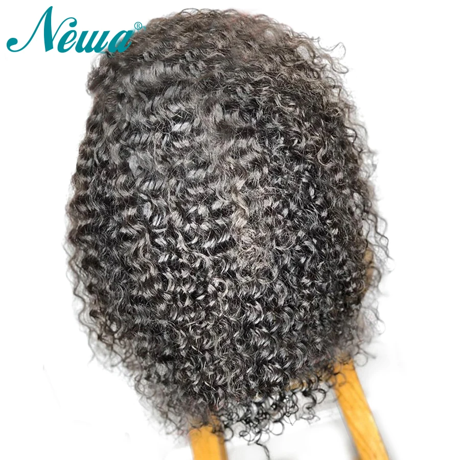 Newa Hair 360 фронтальный парик шнурка предварительно сорвал бразильские волосы remy кудрявые человеческие волосы парики с волосами младенца для черных женщин