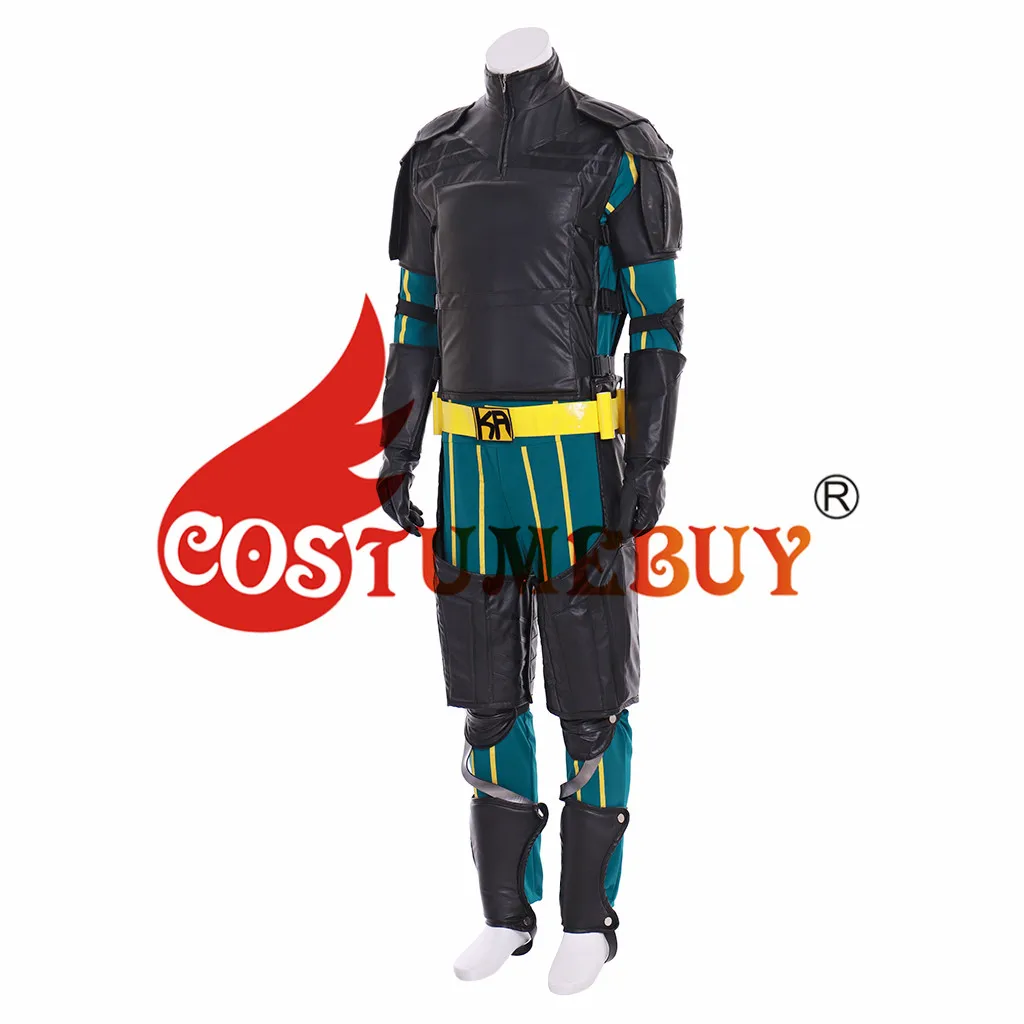 CostuemBuy ТВ Kick Ass Супермен Косплей Костюм Kick Ass Dave Lizewski необычный комбинезон перчатки маска-шляпа наряд L920