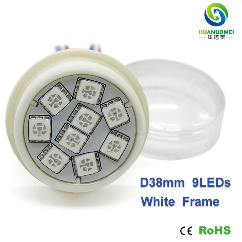 38 мм 9 светодиодов UCS1903 12 В rgb светодиодный пиксельный светильник 5050 smd модуль