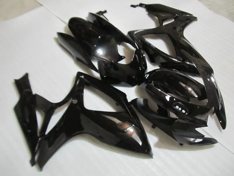 Набор обтекателей для мотоциклов полностью глянцевый черный обтекатель SUZUKI GSXR600