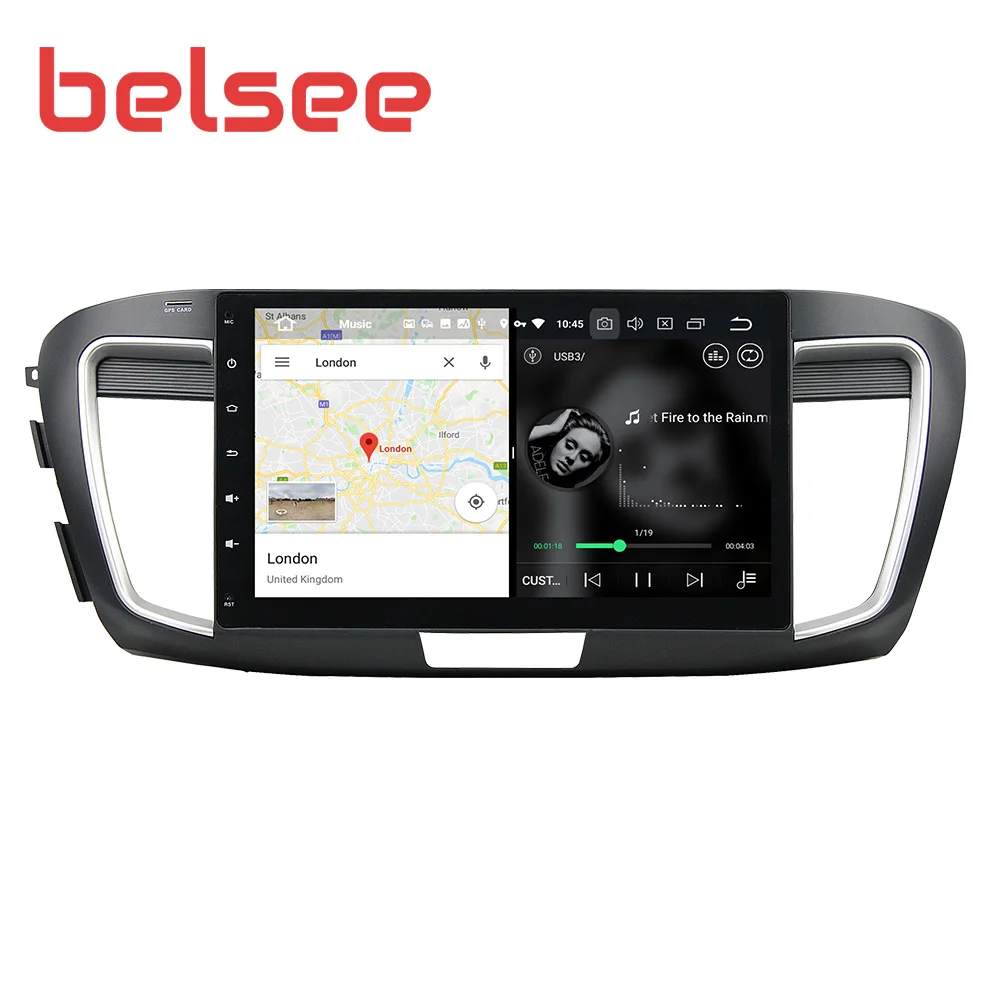 Belsee Android 9,0 стерео для Honda Accord 9th 10," ips экран 4 Гб 64 Гб 8 ядерный Радио авторадио gps навигация аудио плеер