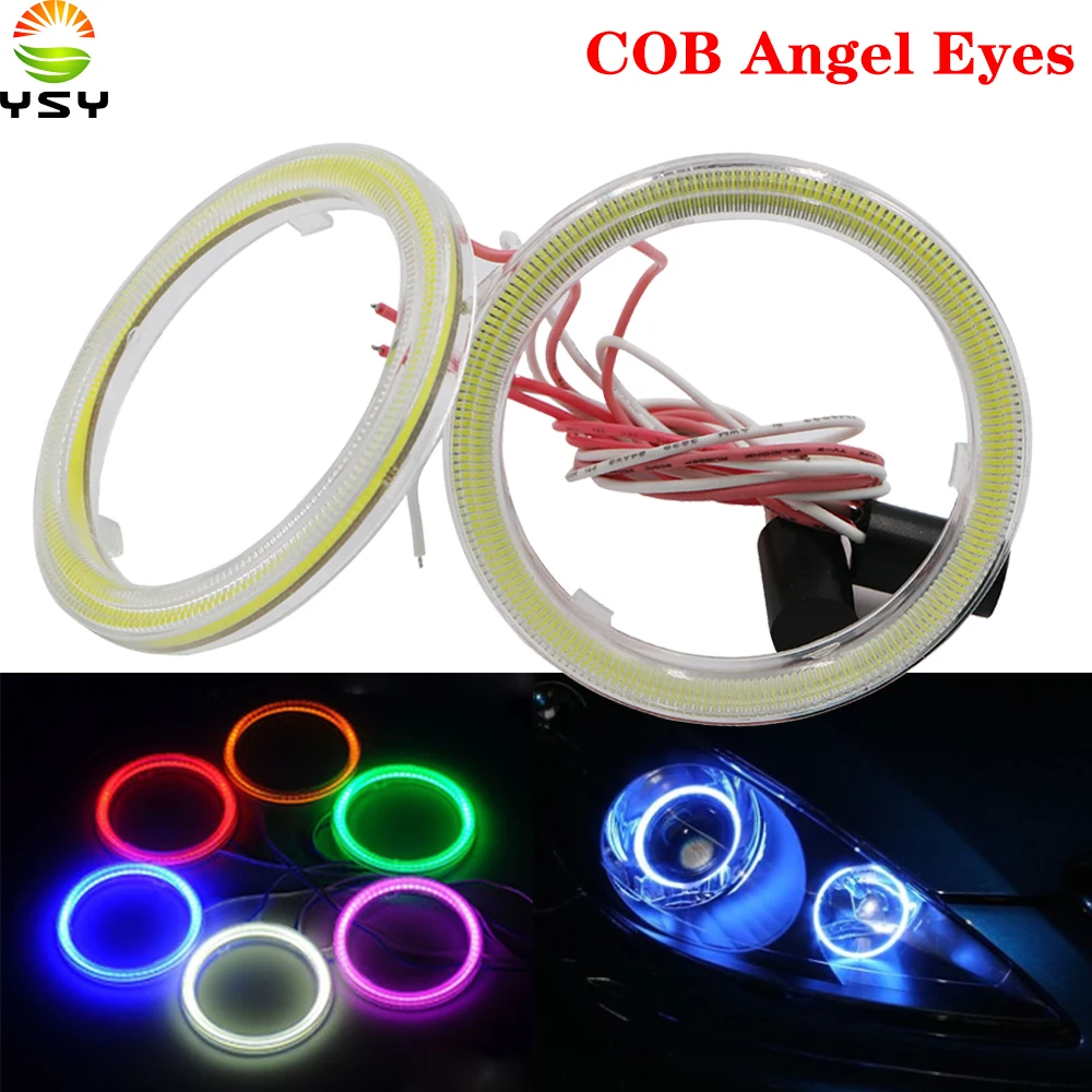 

YSY 4X Car Angel Eyes Led Car Halo Ring Lights Led Angel Eyes Headlight for Car Auto Moto Moped Scooter Motorcycle 100/110mm Red