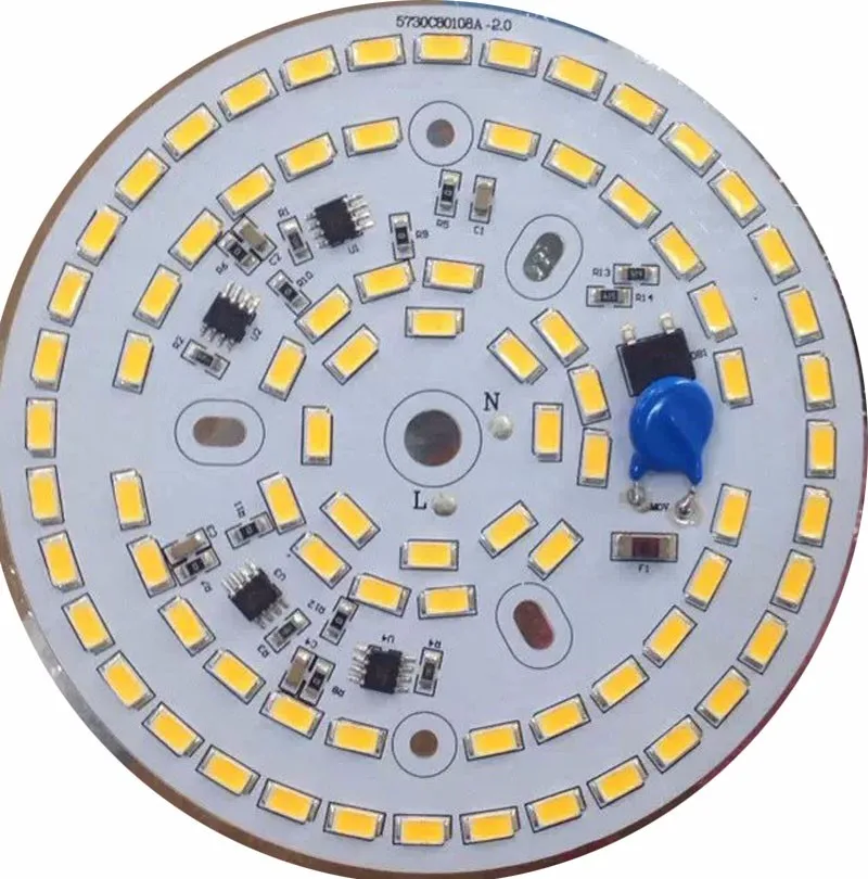High Power LED Dimmable integrated Driver PCB BULB PANEL 25w 30w 60w 100w Driverless led PCB down light WAREHOUSE HIGH BAY LIGHT