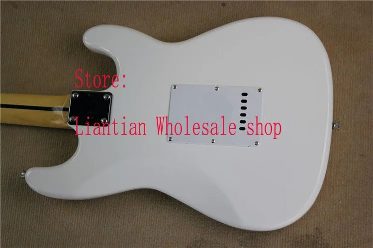 Гриф клена головка грифа тремоло Floyd Rose st левша электрогитара белая отделка-G